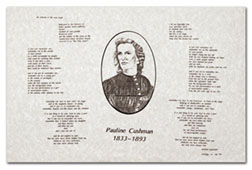 Pauline Cushman poem poster 0006